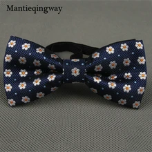 Mantieqingway в горошек с принтом в полоску Детский галстук-бабочка полиэстер вечерние свадебные тощий лук Галстуки воротник галстук для маленьких мальчиков девочек