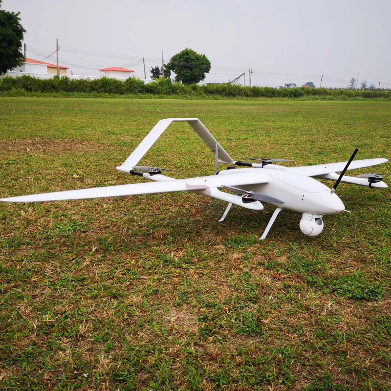Electric Powered 2 Hours Endurance VTOL Fixed Wing UAV Aerial Video Surveillance 3D Survey Mapping Drone 3 1