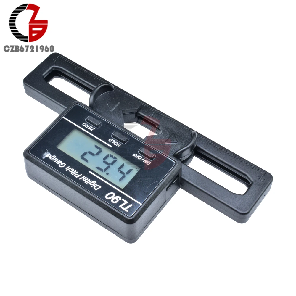 

TL90 Digital Pitch Gauge LCD Display Blades Degree Angle Automatic Reversal Level Angle Sense for ALIGN AP800 TREX 450-700