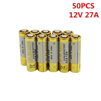 

50pcs/lot 27A 12V dry alkaline battery 27AE 27MN A27 for doorbell,car alarm,walkman,car remote control etc