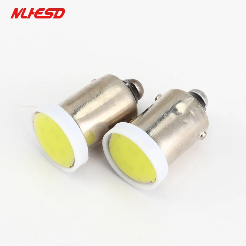 100 шт. T11 363 BA9S COB Круглый 3D Led T4W 1 SMD Автомобильный номерной знак свет лампочка указателя поворота парковочные огни Дверь лампа белый DC24V