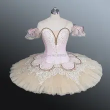 Женские классические балетные пачки с кружевом, для женщин/детей, для выступлений или соревнований, профессиональные юбки, 12 слоев тюля BT9044