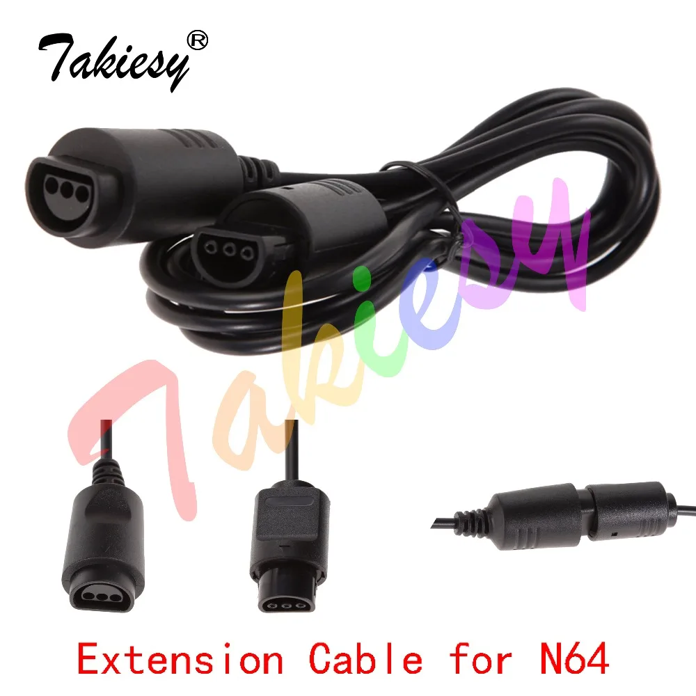 2pcs/set1.8m Gamepad Cables Controller Black Extension Cable Gaming