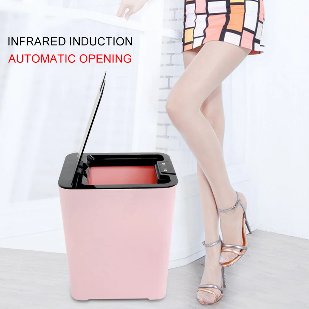 

12L/14L Inductive Trash Can Smart Sensor Storage Bucket Home Living Room Dustbin Storage Barrels Rubbish Bin