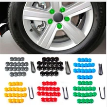 20 шт. 17 мм шины для автомобилей шины колеса винт для шин колпачок декоративные шины колеса Гайка Болт автомобильный Стайлинг Защита от пыли