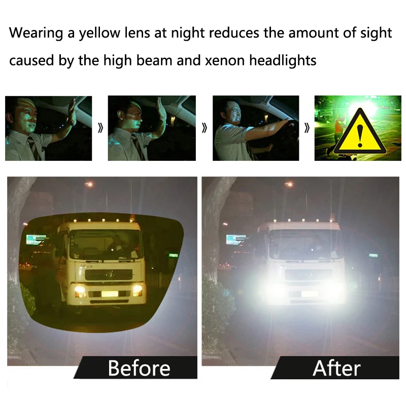 Автомобиль ночного видения очки солнцезащитные очки УФ Защита для Nissan TIIDA X-TRAIL TEANA Skoda Octavia Honda CRV KIA RIO Lada