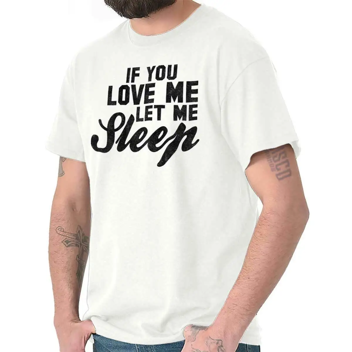 You Love Me Let Sleep Funny Shirt Cool Gift Cute Sarcastic Classic T Te 2019 fashion t shirt 100% cotton tee | Мужская одежда