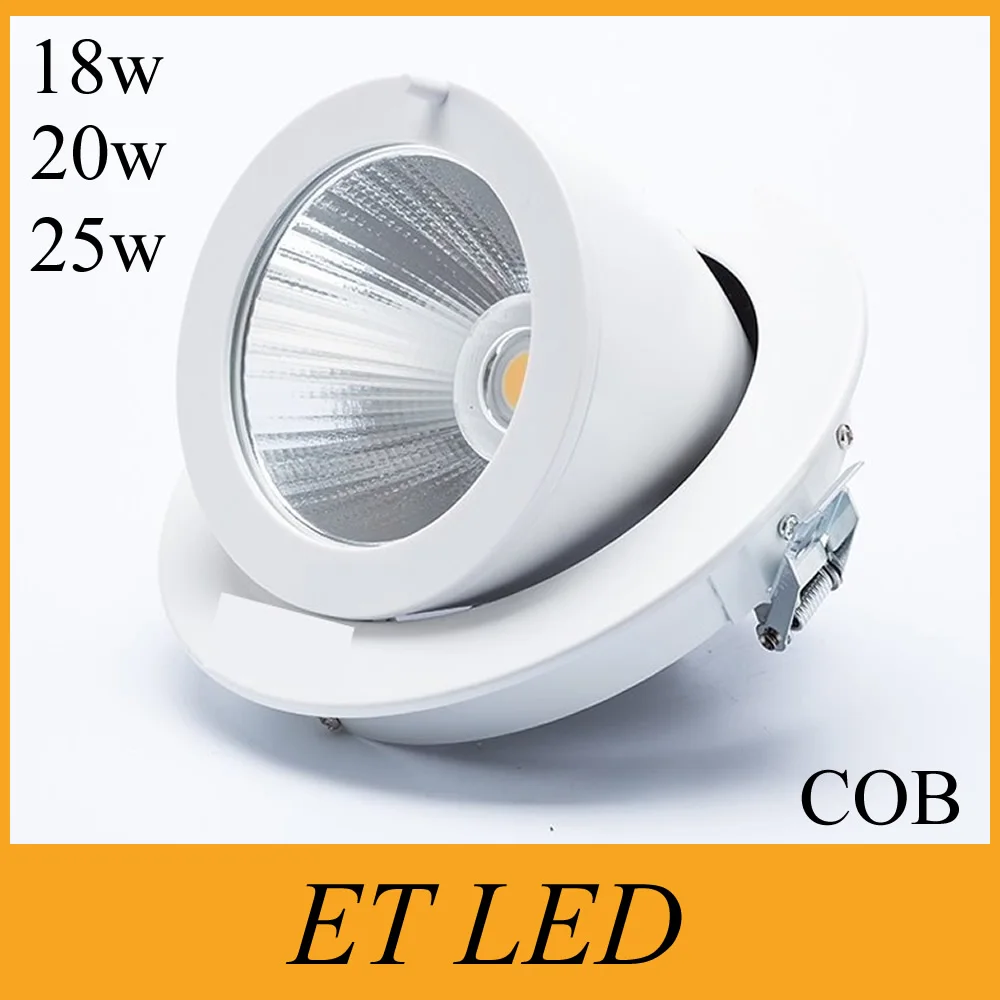 

LED Downlight 18W 20W 25W COB Down Light LED Ceiling For home Lightling LED Spot Light AC110-240V+led driver 60 Beam Angle CE UL