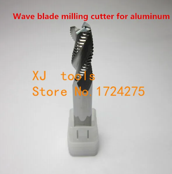 Free Shipping 1pcs 10mm 3 Flutes Aluminium alloy wave edge rough