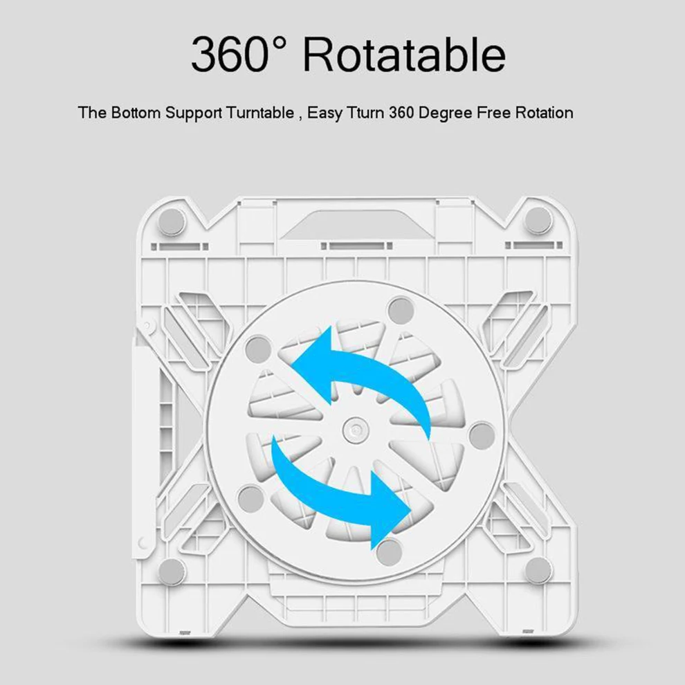 Seenda Складная подставка для ноутбука 360 градусов вращающийся эргономичный дизайнерский ноутбук подставка для настольного охлаждения с подставкой для телефона