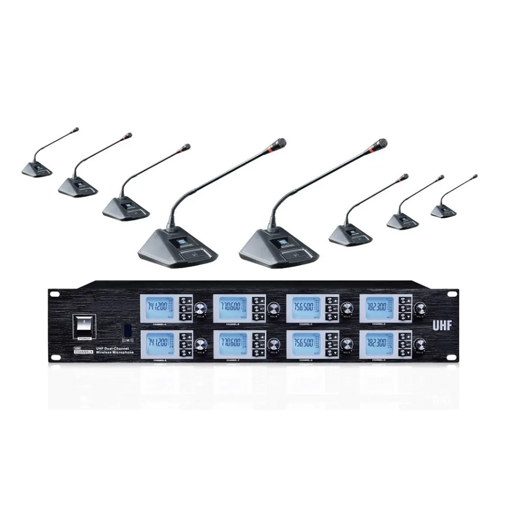 BolymicWirelessConferenceMicrophoneSystemUHF8Channels
