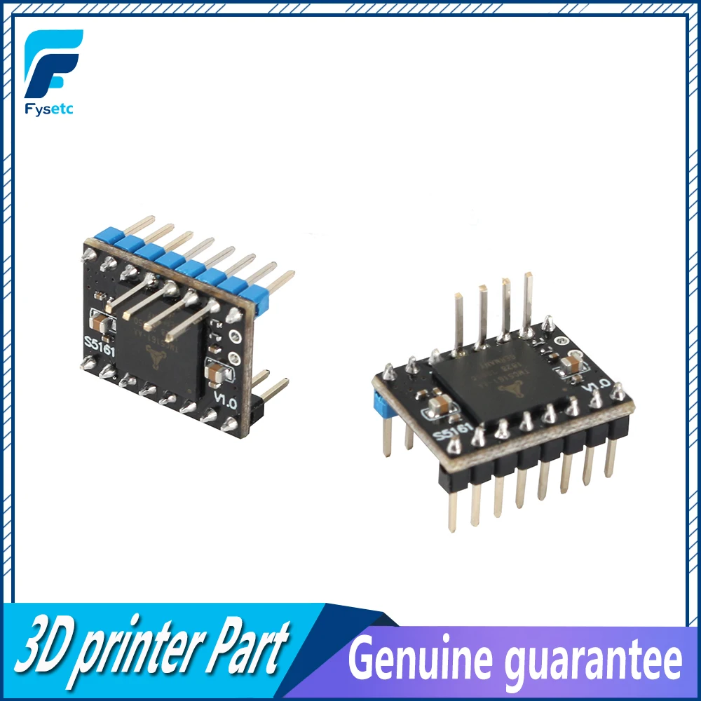 5 шт. TMC5161 V1.0 SPI Высокая мощность 3.5A бесшумный драйвер StepStick Драйвер шагового двигателя для Nema 17 23 Замена двигателя TMC5160 VS TMC2130