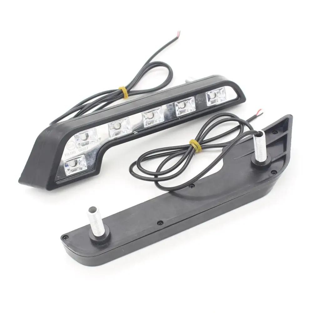 

Auto 6 COB E4 LED Car Headlight Daytime Running Light Day Xenon Lamp Fog Light Driving Parking Light Source DRL Kit W124 W204