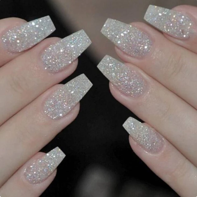 500pcs Box Nails Ballerina Acrylic False Full Cover Natural 500pcs Box Nails Ballerina Acrylic False Full Cover Natural Clear White Coffin