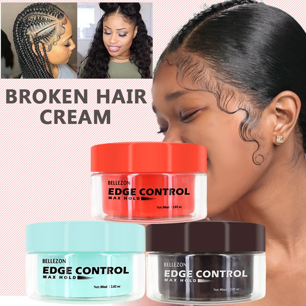 

50ml Hair Fixative Gel Hair Oil Wax Cream Edge Control Styling Cream Broken Hair Finishing Anti-Frizz Fixative Pomades & Waxes