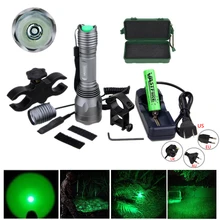 10000 люмен светодиодный фонарик для охоты тактическое оружие фонарь для ружья+ дистанционный переключатель давления+ 18650 батарея+ крепление для прицела+ зарядное устройство+ чехол