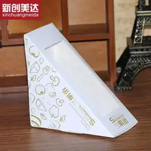 100 шт. meida сэндвич-box сэндвич упаковку кондитерских изделий 1.3