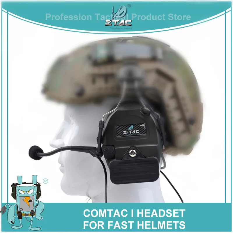 Z Tactical Headphones Airsoft Comtac I Noise Canceling Headset With