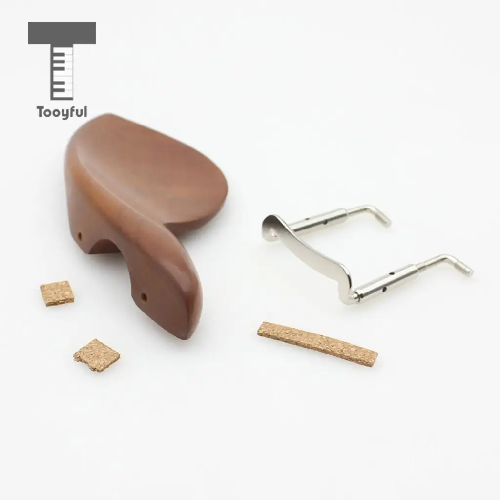 Jujube Wood Violin Chin Rest Chinrest with Screw for 3/4 4/4 Violin Fiddle Parts