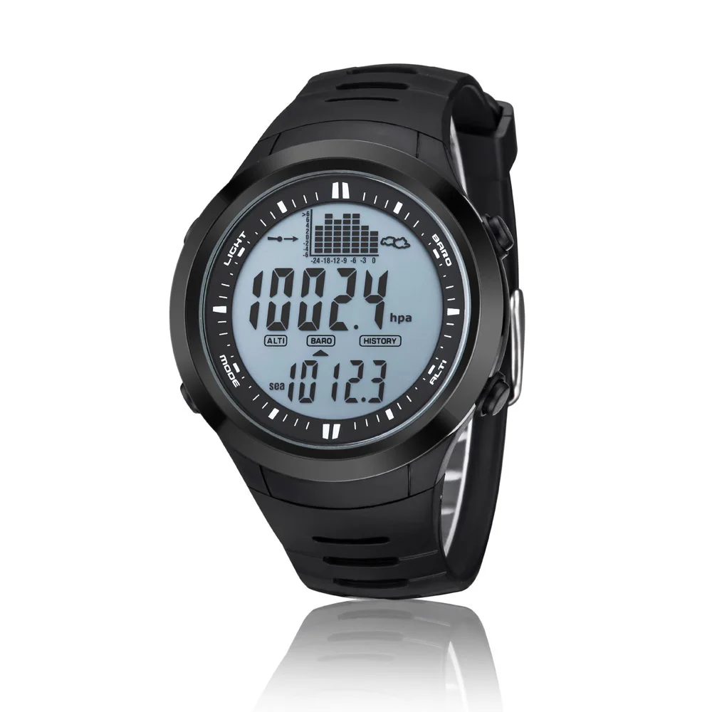 

Spovan SPV709 Fishing Digital Watch 5ATM Waterproof Barometer Altimeter Thermometer Weather Forecast Stopwatch Sport Wrist Watch