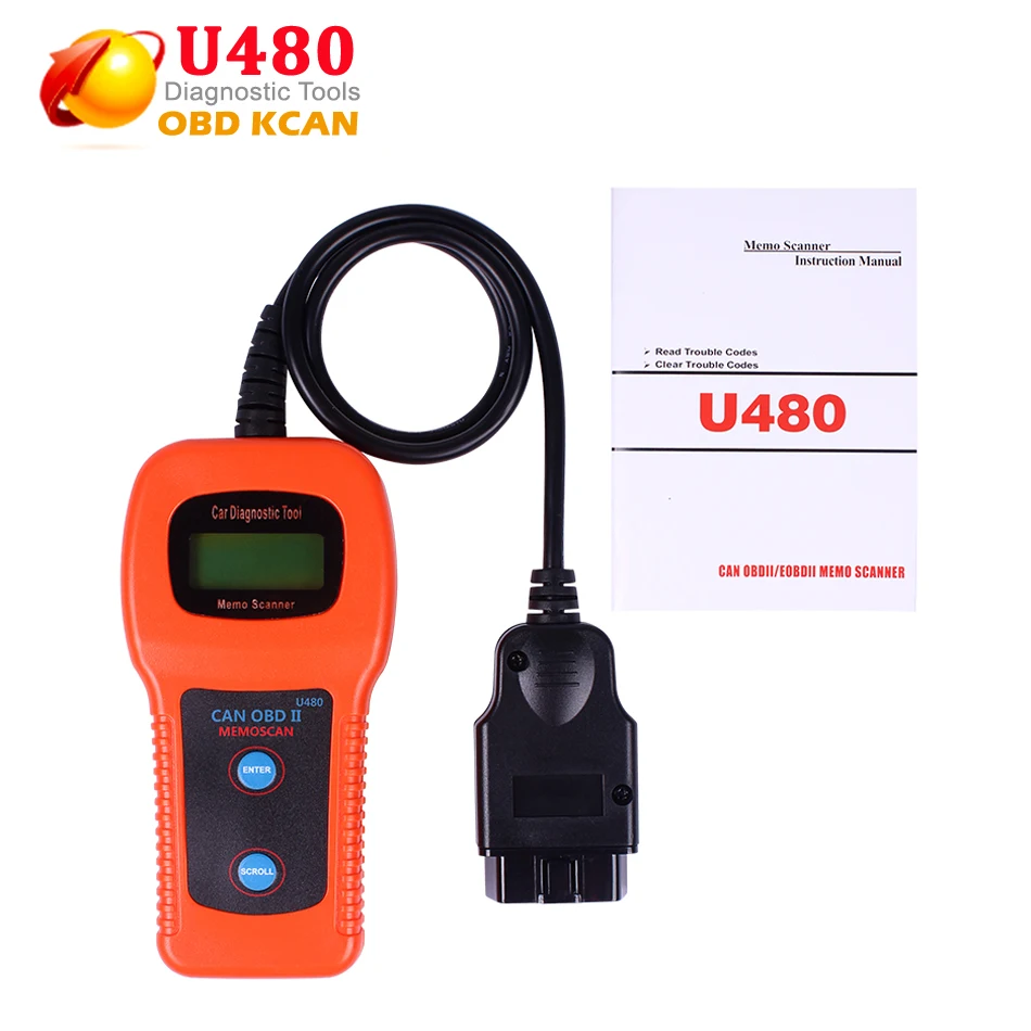 Профессиональный диагностический инструмент U480 OBD2 CAN BUS/считыватель кодов