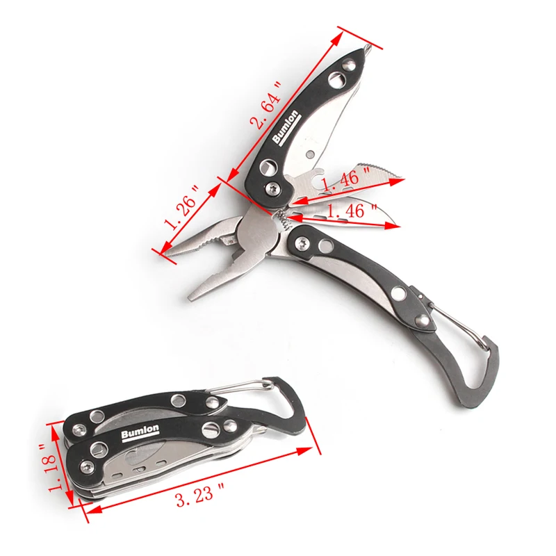 EDC gear camping equipment outdoor Clip pliers multi-purpose mini tool tool keychain 9E006 survival kit supervivencia RL21-0012-12