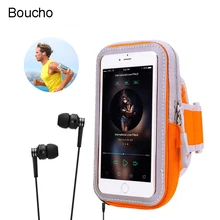 Boucho casos de teléfono bolsa para iPhone X 7 6 6 s 8 Plus caso bolsa de deporte banda para el brazo de cubierta de la correa funda para gimnasio para Apple iPhoneX(China)