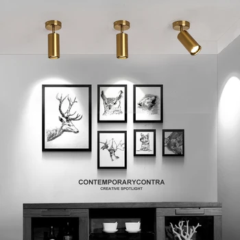 

Scandinavian spotlights living room bar theme restaurant background wall spotlight bar clothing store aisle track ceiling lamp