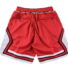 Красные баскетбольные шорты, дышащие сетчатые шорты