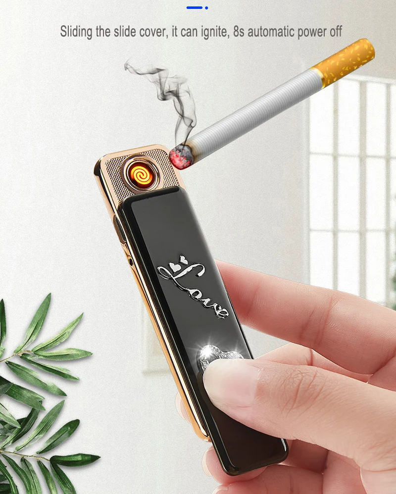 Мини USB перезаряжаемые дуговые Зажигалки ветрозащитные бездымные беспламенные зажигалки креативные подарки для мужчин и женщин аксессуары для курения