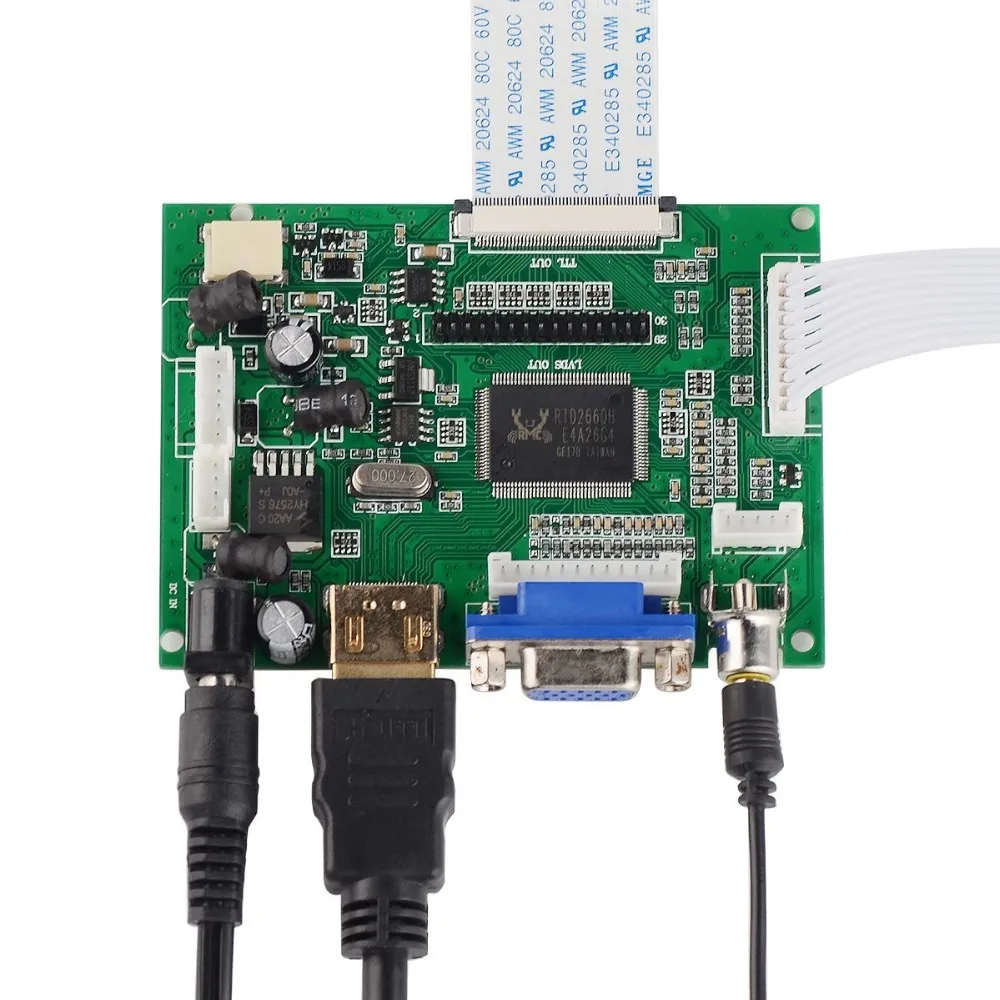 7 дюймов ЖК дисплей Сенсорный экран Дисплей 1024x600 для Raspberry Pi 3 + TFT Мониторы AT070TN92 с