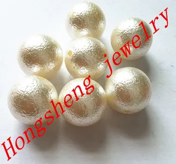

(choose size) 12mm/16mm/20mm off white color acrylic wrinkles pearl beads for DIY chunky beads Jewelry necklace making
