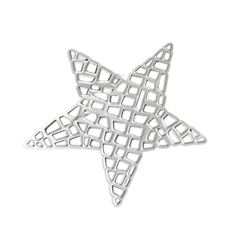 

Pentagram Star Metal Cutting Dies Stencil DIY Scrapbooking Album Stamp Paper Card Embossing Crafts Decor