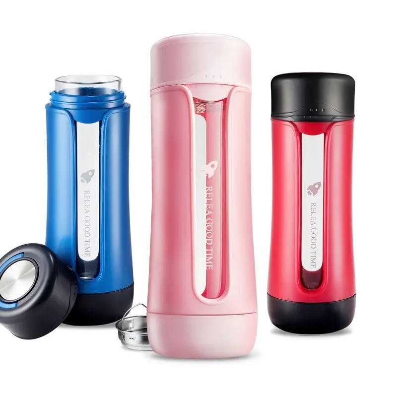 Shatter Resistant Tea Infuser Tumbler Glass Water Bottle portable