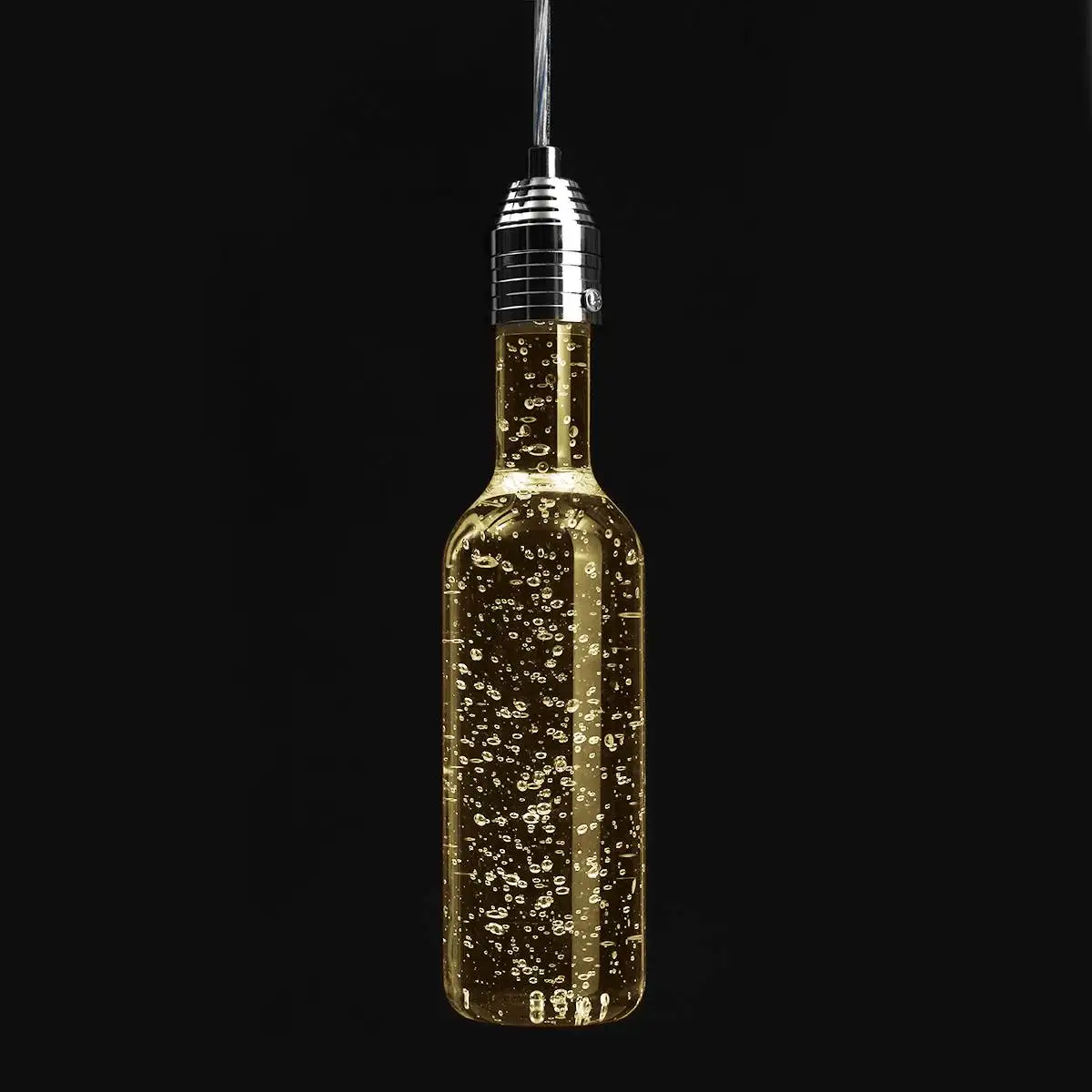 

LED Bottle Crystal Bubble Pendant Light Home Bar Living Room Pendant Night Lamp Fixture Decoration Indoor Lighting 220V 3W