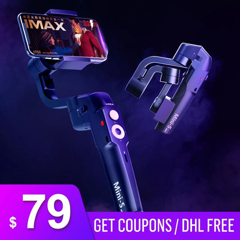 

MOZA MINI S 3-Axis Handheld Gimbal Smartphone Go pro Stabilizer for iPhone X 8 Gopro Hero 7 5 Action Cameras PK DJI Osmo pocket