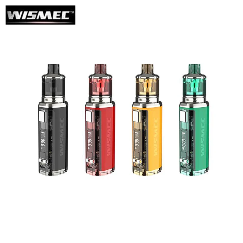 Оригинальный набор Wismec V80 80 Вт бокс-мод с атомайзером 3 мл электронных сигарет |