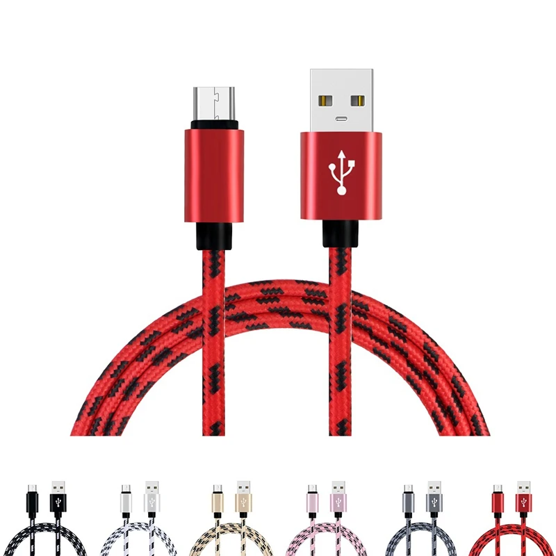 Кабель USB Type C для Samsung Galaxy S9 S8 Oneplus 6 нейлоновый плетеный кабель быстрой зарядки и
