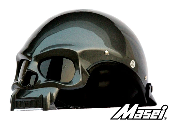Masei grijze schedel 419 motorfiets chopper dot helm voor harley davidson  biker gratis verzending wereldwijd gratis grootte grijs|helmet  communication|helmet retrohelmet pilot - AliExpress