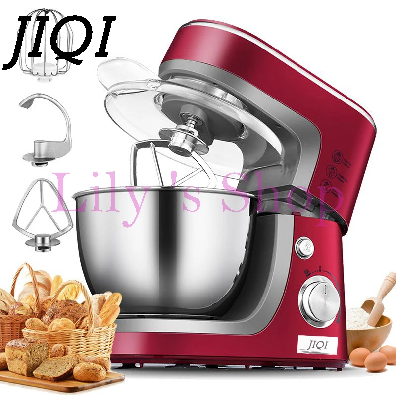 

JIQI Electric chef mixing machine stand food cake egg dough bread mixer eggs beater food Home use commercal baking blender 3.5L