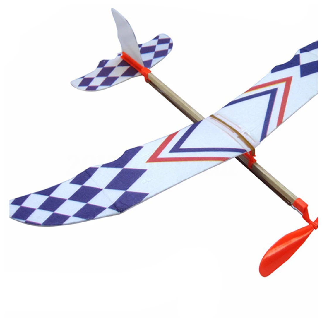 Fun Colorful Prettyia Airplane Rubber Band Power Model Foam Airplane challenging Outdoor Sports Toy 