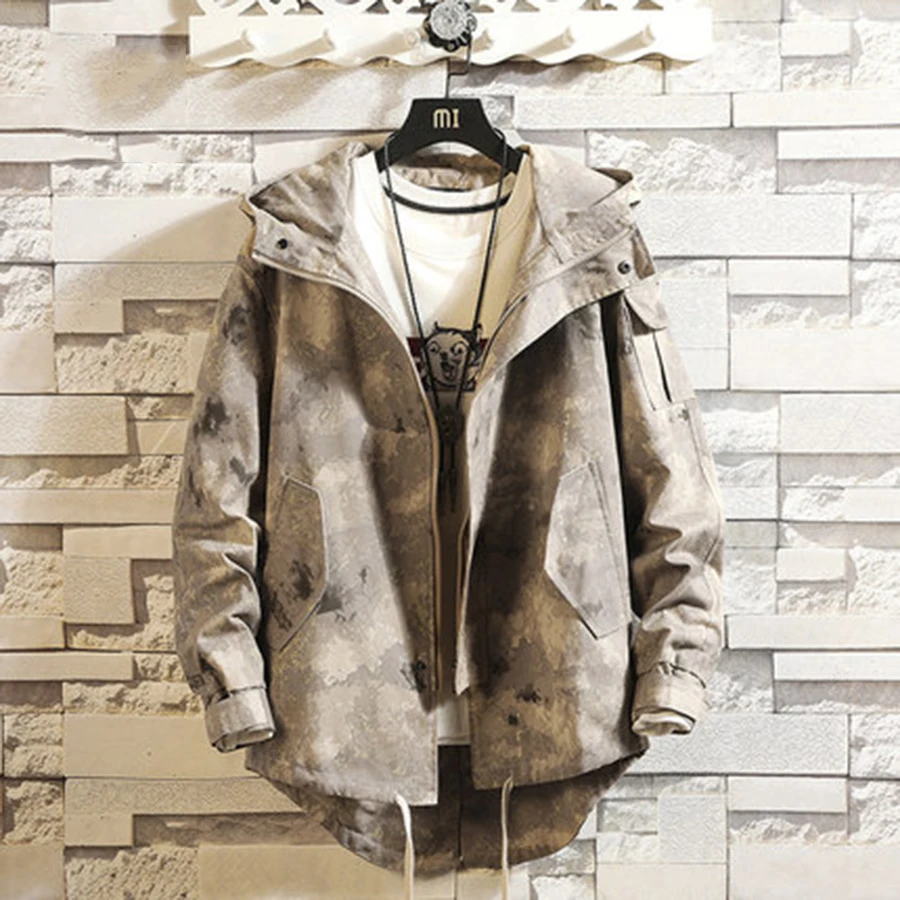 Casual Men's Jacket Japenese Streetwear Army Military Jacket Camouflage Jacket Men Coats Male Outerwear Overcoat Plus Size 5XL Casual Men's Jacket Japenese Streetwear Army Military Jacket Camouflage Jacket Men Coats Male Outerwear Overcoat Plus Size 5XL