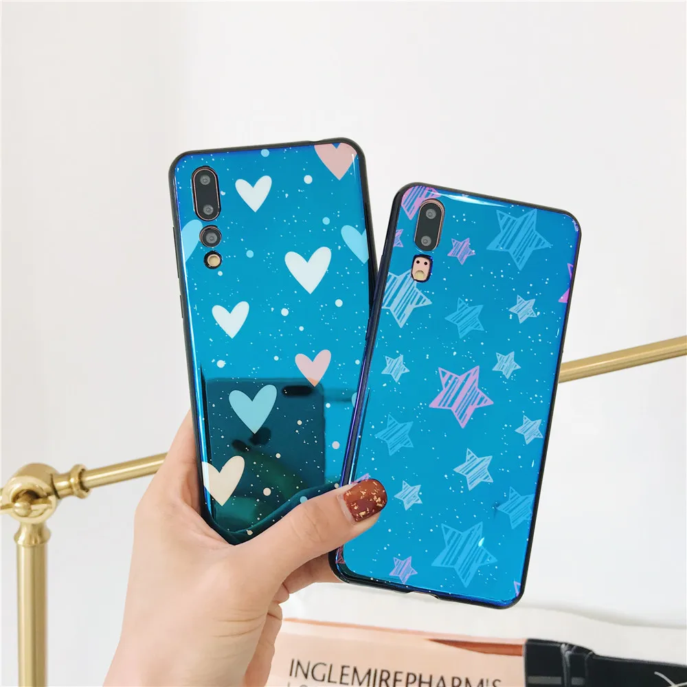 For Huawei P10 P20 Pro Nova 2plus 2S 3e 3 Covers Cool Blu-Ray Phone Case Honor 8 9 10 V9 V10 Cute Love Heart Star Cases Gift |