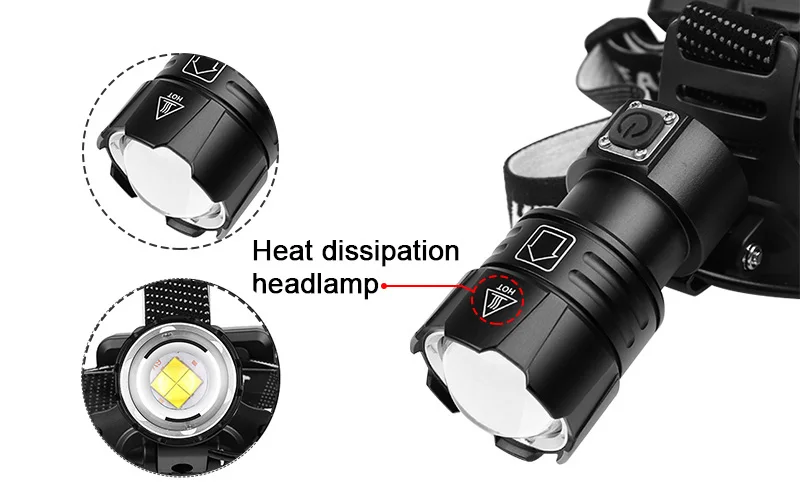 XHP70.2 8000 лм мощный Головной фонарь, светодиодный головной фонарь, вспышка, светильник, фонарь, светильник рыболовная лампа xhp70/xhp50, USB налобный фонарь, головной светильник 18650