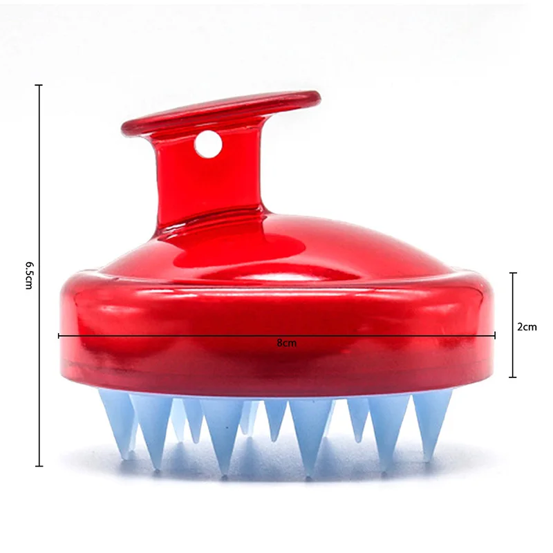 

Brainbow 1pc Hair Washing Comb Silicone Head Massage Scalp Shampoo Shower Brush Bath Relaxation Cleaning Brush Beauty Bath Spa