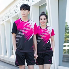 Nouveau Qucik vêtements de sport de Badminton sec femmes/hommes, costume de Tennis, ensembles de vêtements de badminton, vêtements de tennis de table, ensemble de sport 5091
