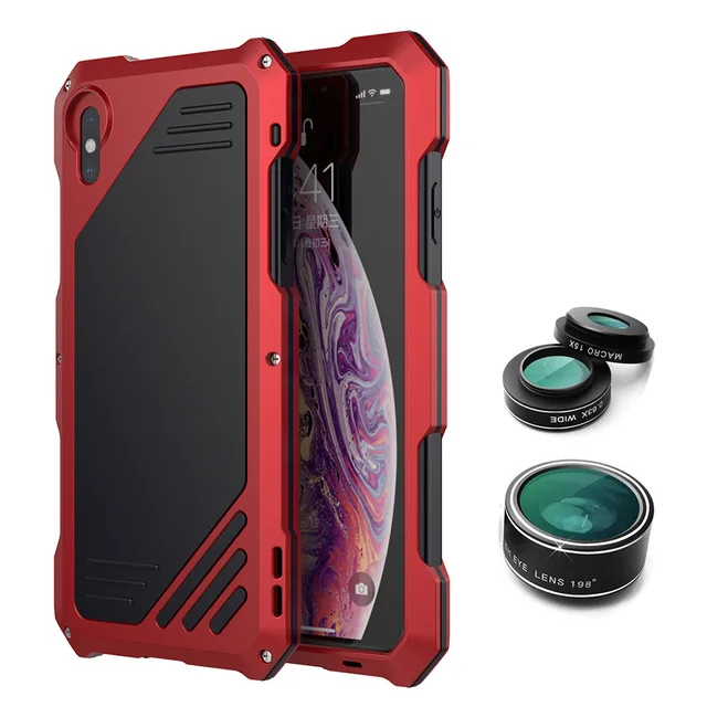 Portefeuille For iPhone XR Camera Lens kit Fisheye Wide Angle Macro