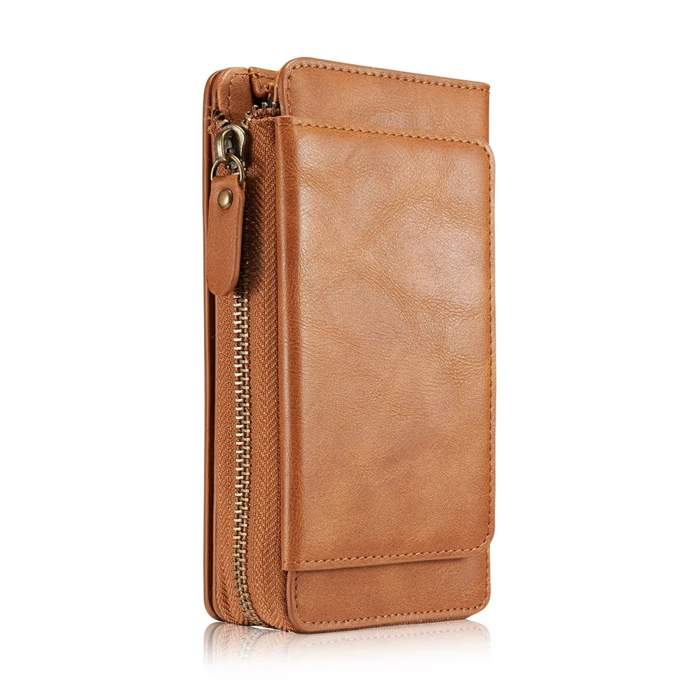 

Luxury Retro Zipper Wallet Leather Case For Samsung Galaxy S5 Neo G903F G903W G900F Detached Handbag Cover Card Slots