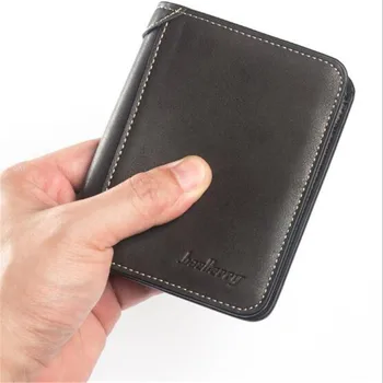 

2019 top quality PU leather men wallets luxury,dollar price short style male purse vertical style retro leather leather wallet