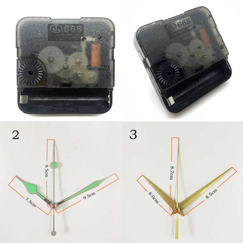 

Clock Movement quartz wall clock mechanism Centre Screw type movement with Mute hands DIY clock kits